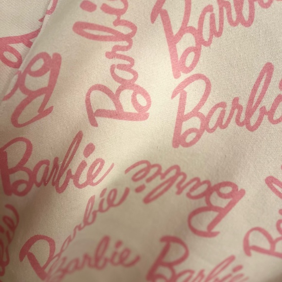 Authentic Barbie Y2K 90’s Pink Spell Out Crewneck Sweatshirt Pullover Trendy XS - Picture 3 of 5